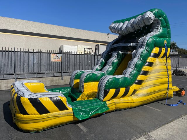 Toxic themed water slide